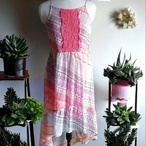 Zoey girl high low spaghetti strap dress  sz 14
